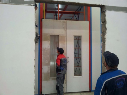 На Заводе по производству дизельных двигателей для локомотивов в г. Астана (Казахстан) SPK GROUP устанавливает камеру для смешивания и хранения красок