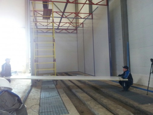 В Казахстане в Астане на Заводе по производству дизельных двигателей для локомотивов GEVO наша компания возводит моечную камеру