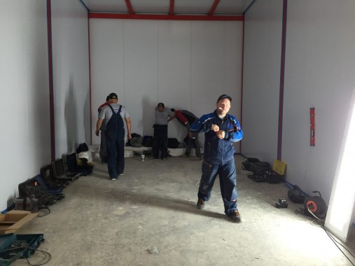 Возведение камеры SPK GROUP для смешивания и хранения красок на Заводе по производству дизельных двигателей (г. Астана) Возведение камеры SPK GROUP для смешивания и хранения красок на Заводе по производству дизельных двигателей (г. Астана)