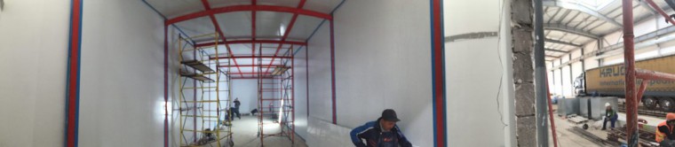 Возведение камеры SPK GROUP для смешивания и хранения красок на Заводе по производству дизельных двигателей (г. Астана) Возведение камеры SPK GROUP для смешивания и хранения красок на Заводе по производству дизельных двигателей (г. Астана)