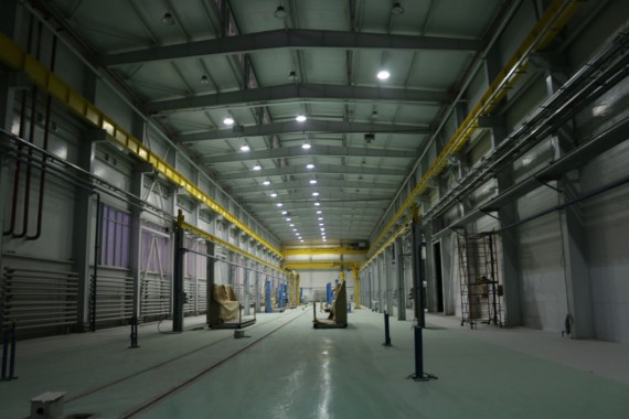 Расстановка нестандартного оборудования на Заводе по производству дизельных двигателей GEVO в Астане