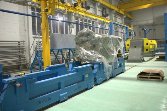 Расстановка нестандартного оборудования на Заводе по производству дизельных двигателей GEVO в Астане