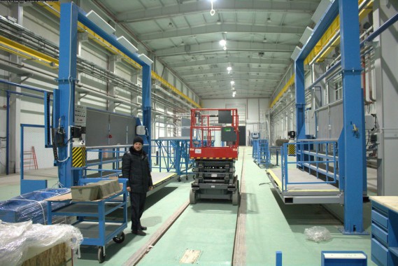 Расстановка нестандартного оборудования на Заводе по производству дизельных двигателей GEVO в Астане