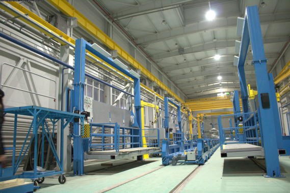 Расстановка нестандартного оборудования на Заводе по производству дизельных двигателей GEVO в Астане