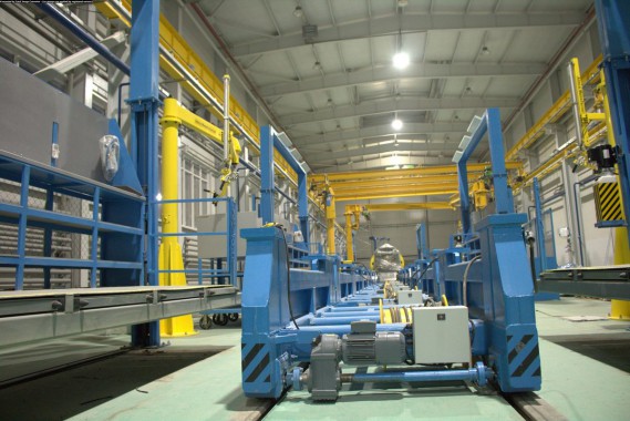 Расстановка нестандартного оборудования на Заводе по производству дизельных двигателей GEVO в Астане