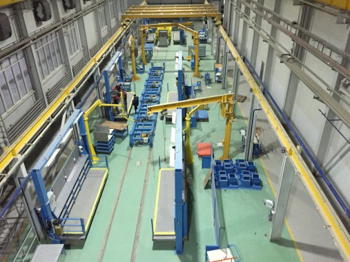 Расстановка нестандартного оборудования на Заводе по производству дизельных двигателей GEVO в Астане