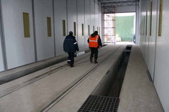 В Екатеринбурге специалистами SPK GROUP устанавливается покрасочно-сушильная камера для Музея РЖД