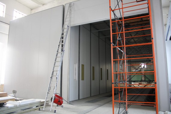 В Екатеринбурге специалистами SPK GROUP устанавливается покрасочно-сушильная камера для Музея РЖД