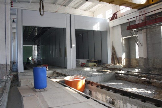 SPK GROUP производит модернизацию дробеструйной камеры для Музея РЖД в Екатеринбурге