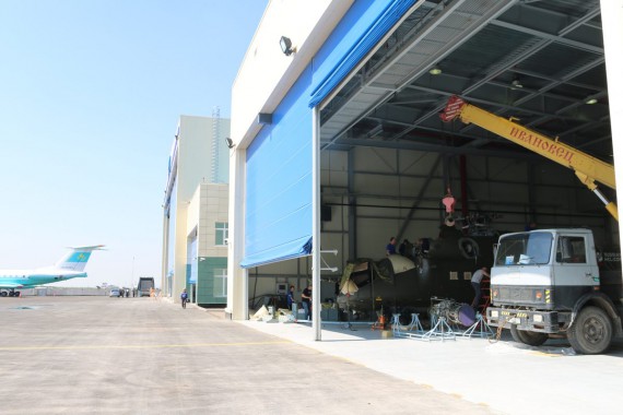 Строительство покрасочно-сушильной камеры для авиационной техники в Астане близится к финальному этапу