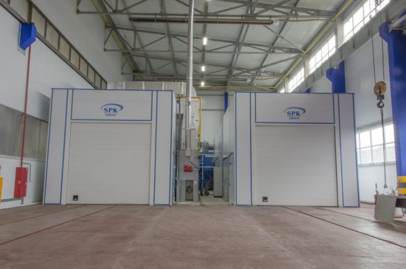 В г. Миасс команда SPK GROUP завершила работу по возведению дробеструйной и окрасочно-сушильной камер