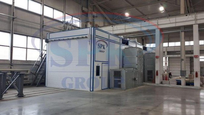 Успешно продолжается монтаж окрасочно-сушильной камеры SPK-17.5.4 в Ленинск-Кузнецком для машиностроительного комплекса Успешно продолжается монтаж окрасочно-сушильной камеры SPK-17.5.4 в Ленинск-Кузнецком для машиностроительного комплекса