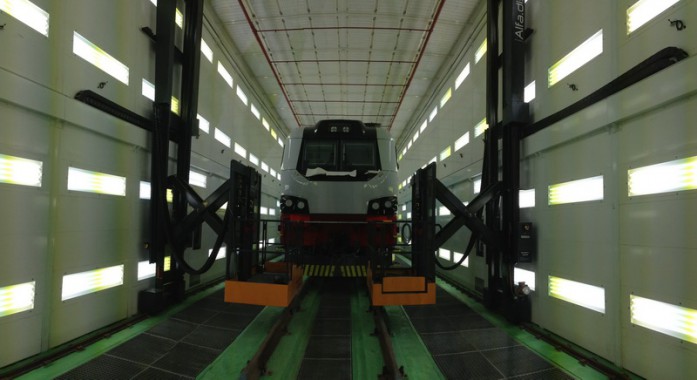 Электровозосборочный завод. Окрасочно-сушильная камера для ж/д.