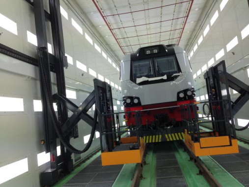 Электровозосборочный завод. Окрасочно-сушильная камера для ж/д.