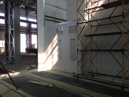 Строительство покрасочной камеры для локомотивов с рабочей температурой до 80 град. С SPK-22.6.6