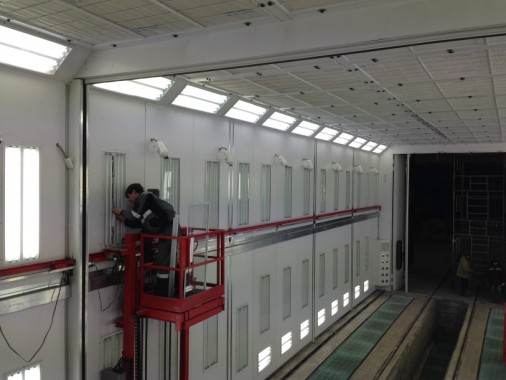 Покрасочная камера для локомотивов с рабочей температурой до 80°С  SPK-22.6.6, г. Шадринск Покрасочная камера для локомотивов с рабочей температурой до 80°С  SPK-22.6.6, г. Шадринск