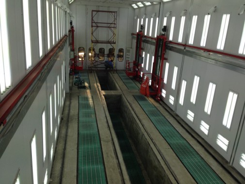 Покрасочная камера для локомотивов с рабочей температурой до 80°С  SPK-22.6.6, г. Шадринск Покрасочная камера для локомотивов с рабочей температурой до 80°С  SPK-22.6.6, г. Шадринск