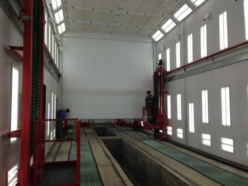 Покрасочная камера для локомотивов с рабочей температурой до 80°С  SPK-22.6.6, г. Шадринск Покрасочная камера для локомотивов с рабочей температурой до 80°С  SPK-22.6.6, г. Шадринск