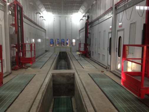 Покрасочная камера для локомотивов с рабочей температурой до 80°С  SPK-22.6.6, г. Шадринск Покрасочная камера для локомотивов с рабочей температурой до 80°С  SPK-22.6.6, г. Шадринск