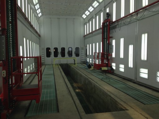 Покрасочная камера для локомотивов с рабочей температурой до 80°С  SPK-22.6.6, г. Шадринск Покрасочная камера для локомотивов с рабочей температурой до 80°С  SPK-22.6.6, г. Шадринск