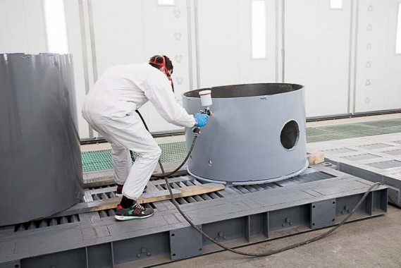 Покрасочно-сушильная камера для оборудования химической, нефтяной и газовой промышленности г. Димитровград, Завод ООО "Димитровградхиммаш"