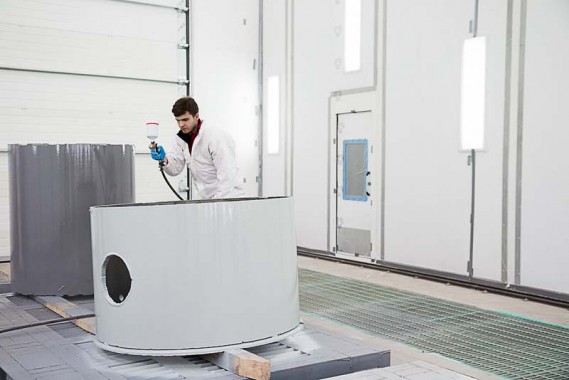 Покрасочно-сушильная камера для оборудования химической, нефтяной и газовой промышленности г. Димитровград, Завод ООО "Димитровградхиммаш"