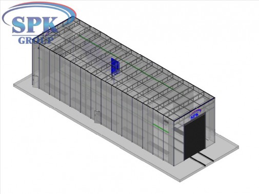 Окрасочно-сушильный комплекс для окраски ж/д транспорта SPK-29.8.7 Окрасочно-сушильный комплекс для окраски ж/д транспорта SPK-29.8.7