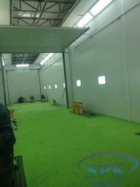 Строительство покрасочно-сушильной камеры проходного типа SPK-24.5.5 г. Набережные Челны Строительство покрасочно-сушильной камеры проходного типа SPK-24.5.5 г. Набережные Челны