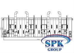 Камера окрасочно-сушильная для электровозов SPK-31.6.7 приямок