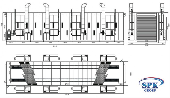 Окрасочно-сушильная камера для окраски поездов SPK 30.7.7 Россия Окрасочно-сушильная камера для окраски поездов SPK 30.7.7 Россия