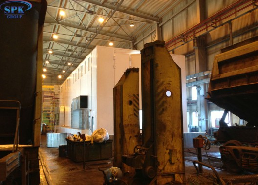 Покрасочно-сушильный комплекс для вагонов SPK-18x6x5 Покрасочно-сушильный комплекс для вагонов SPK-18x6x5