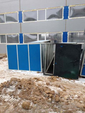 Строительство покрасочно-сушильной камеры для 6 вагонов SPK-66x21x6 Россия г. Новозыбков