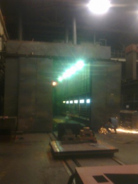 Строительство окрасочно-сушильной камеры для электровозов и локомотивов SPK.