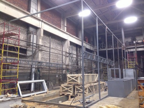 Строительство окрасочно-сушильной камеры для электровозов и локомотивов SPK.