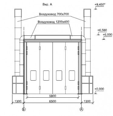 Окрасочно-сушильная камера для электровозов и локомотивов SPK  Окрасочно-сушильная камера для электровозов и локомотивов SPK
