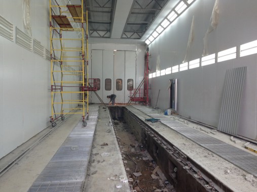 Окрасочно-сушильная камера для электровозов и локомотивов SPK  Окрасочно-сушильная камера для электровозов и локомотивов SPK