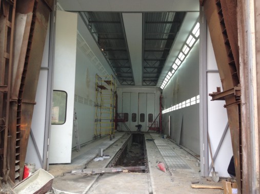 Окрасочно-сушильная камера для электровозов и локомотивов SPK  Окрасочно-сушильная камера для электровозов и локомотивов SPK