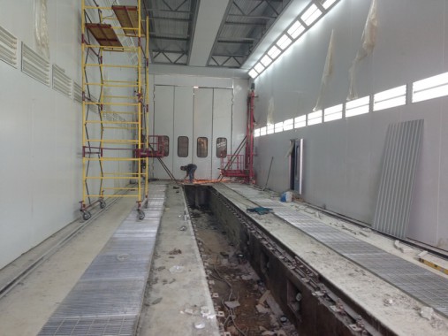 Окрасочно-сушильная камера для электровозов и локомотивов SPK  Окрасочно-сушильная камера для электровозов и локомотивов SPK