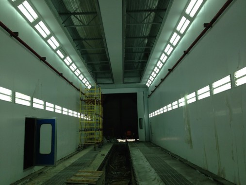 Окрасочно-сушильная камера для электровозов и локомотивов SPK  Окрасочно-сушильная камера для электровозов и локомотивов SPK