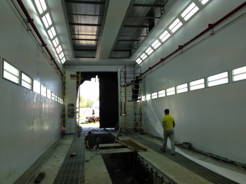 Окрасочно-сушильная камера для электровозов и локомотивов SPK  Окрасочно-сушильная камера для электровозов и локомотивов SPK