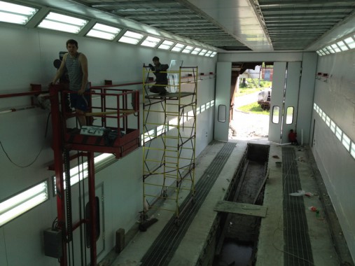 Окрасочно-сушильная камера для электровозов и локомотивов SPK  Окрасочно-сушильная камера для электровозов и локомотивов SPK