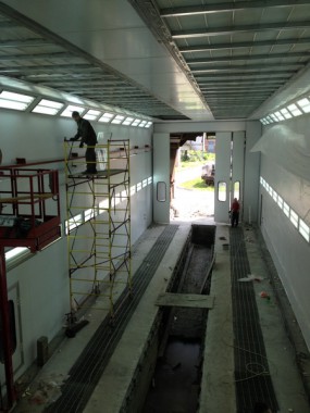 Окрасочно-сушильная камера для электровозов и локомотивов SPK  Окрасочно-сушильная камера для электровозов и локомотивов SPK