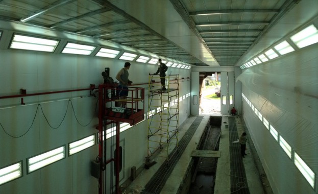 Окрасочно-сушильная камера для электровозов и локомотивов SPK  Окрасочно-сушильная камера для электровозов и локомотивов SPK