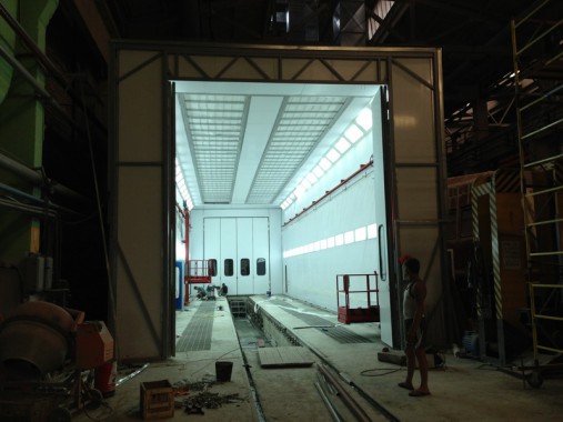 Окрасочно-сушильная камера для электровозов и локомотивов SPK  Окрасочно-сушильная камера для электровозов и локомотивов SPK