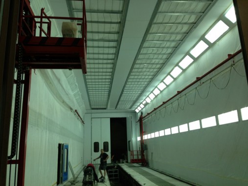 Окрасочно-сушильная камера для электровозов и локомотивов SPK  Окрасочно-сушильная камера для электровозов и локомотивов SPK