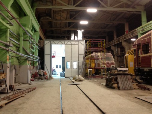 Окрасочно-сушильная камера для электровозов и локомотивов SPK  Окрасочно-сушильная камера для электровозов и локомотивов SPK