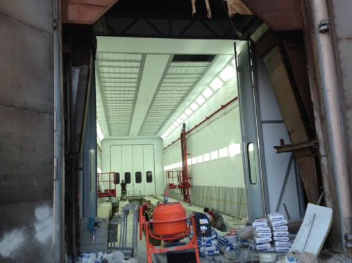 Окрасочно-сушильная камера для электровозов и локомотивов SPK  Окрасочно-сушильная камера для электровозов и локомотивов SPK