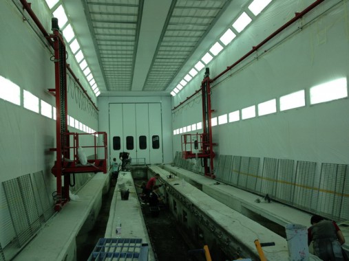 Окрасочно-сушильная камера для электровозов и локомотивов SPK  Окрасочно-сушильная камера для электровозов и локомотивов SPK