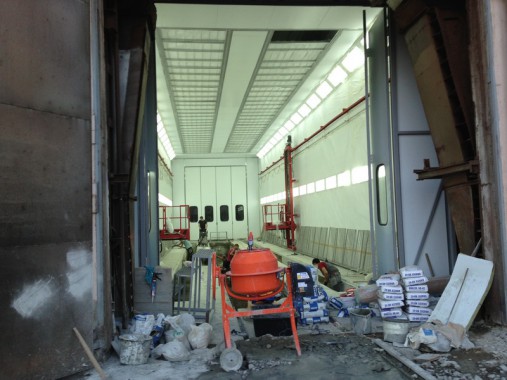 Окрасочно-сушильная камера для электровозов и локомотивов SPK  Окрасочно-сушильная камера для электровозов и локомотивов SPK