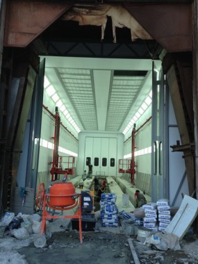 Окрасочно-сушильная камера для электровозов и локомотивов SPK  Окрасочно-сушильная камера для электровозов и локомотивов SPK